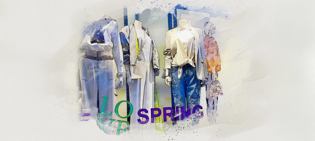 Kreatives Schaufenster bei Schäfer Moden Illingen | un-artig