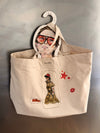 Shopping Bag Unikat – Handgezeichnete Applikationen NO. 8/10