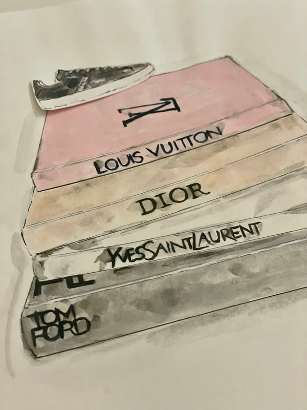 Acrylzeichnung von Coffeetable Books 2 | un-artig