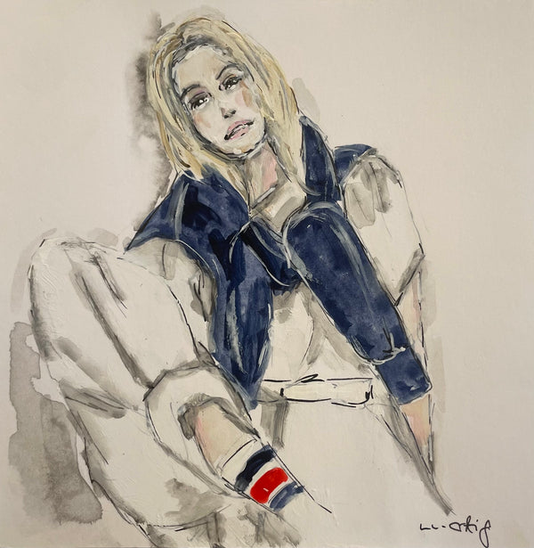 Blonde Frau mit Pulli | un-artig