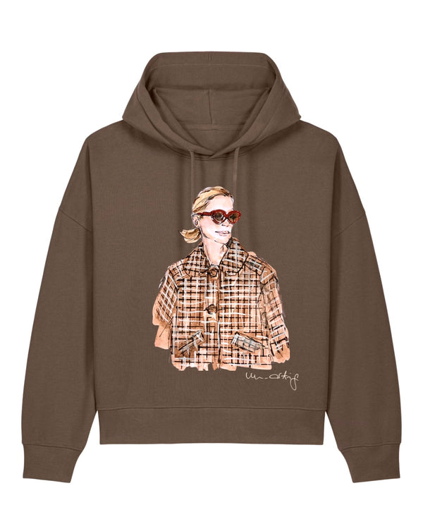 Brauner Damen Hoodie | un-artig