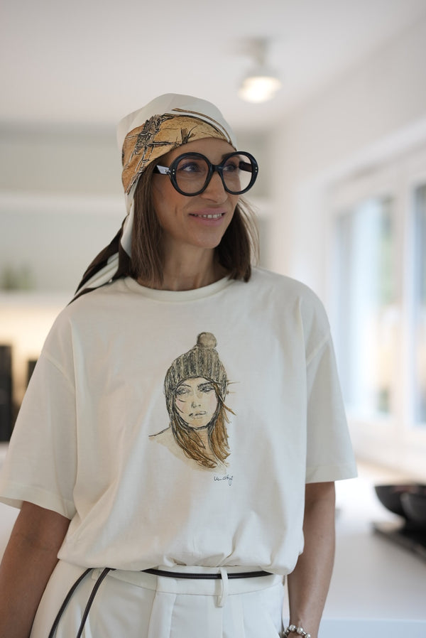 T-Shirt "knitted cap"