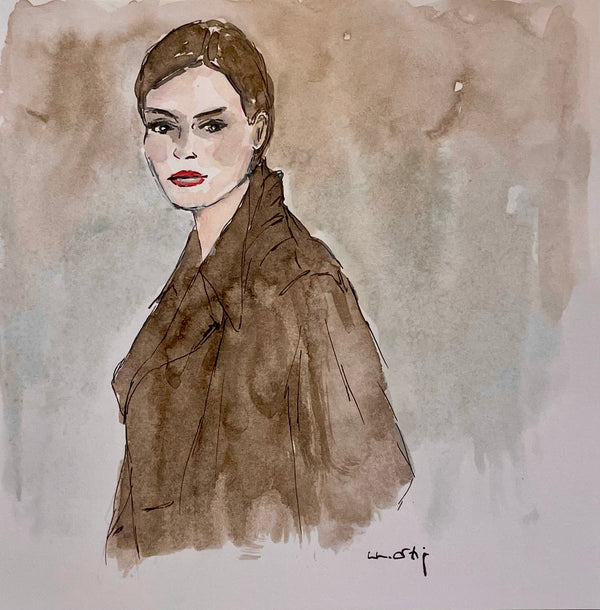 Frau mit braunem Anorak | un-artig