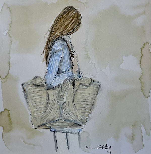 Frau mit großer Tasche | un-artig