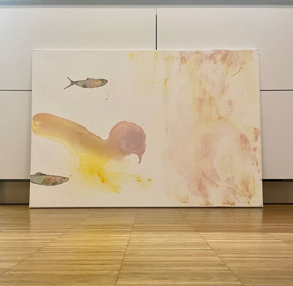 Kunstwerk "Fishes" – Acryl auf Leinwand | un-artig