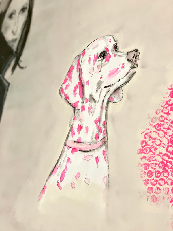 Portrait Hund mit rosa Flecken | un-artig