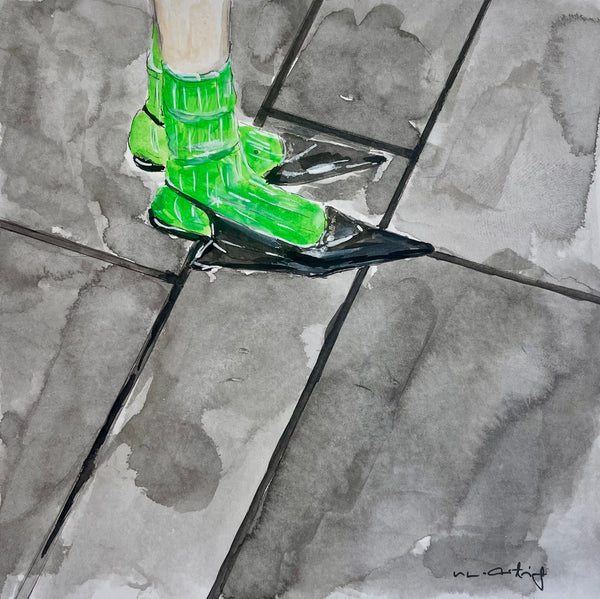 Portrait grüne Strümpfe | un-artig