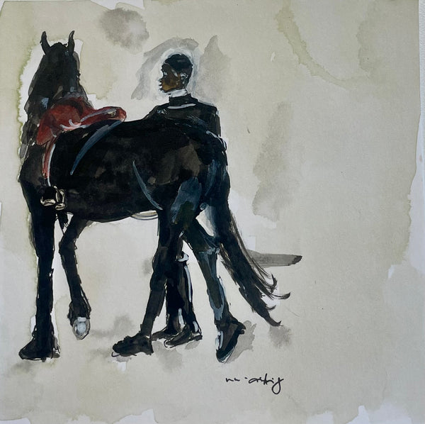 Schwarze Frau mit Pferd | un-artig