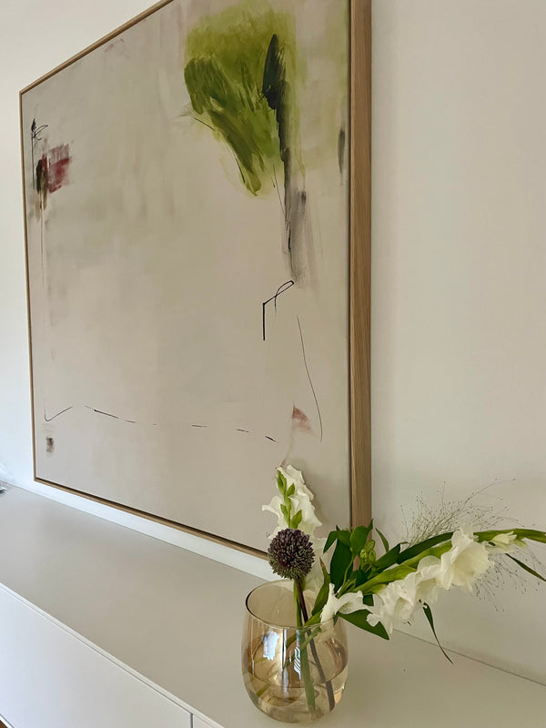 Szene in Wohnraum Grosses Bild Farbeffekte rot, grün 2 | un-artig