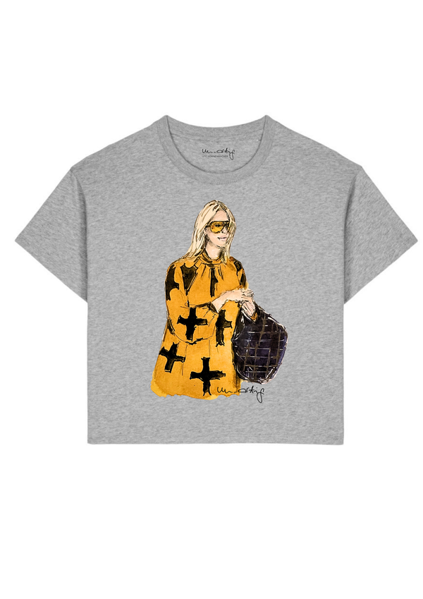 supersoftes Tencel/Modal-Cropped-Shirt - Yellow Vibes