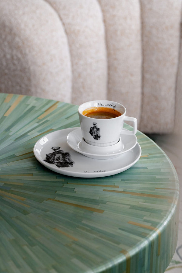 Teller flach mit Fashionprint