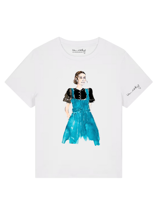 Un-artig T-Shirt blaues Motiv Frau