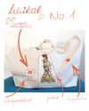 Shopping Bag Unikat – Handgezeichnete Applikationen NO. 1/10