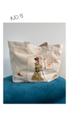 Shopping Bag Unikat – Handgezeichnete Applikationen NO. 5/10