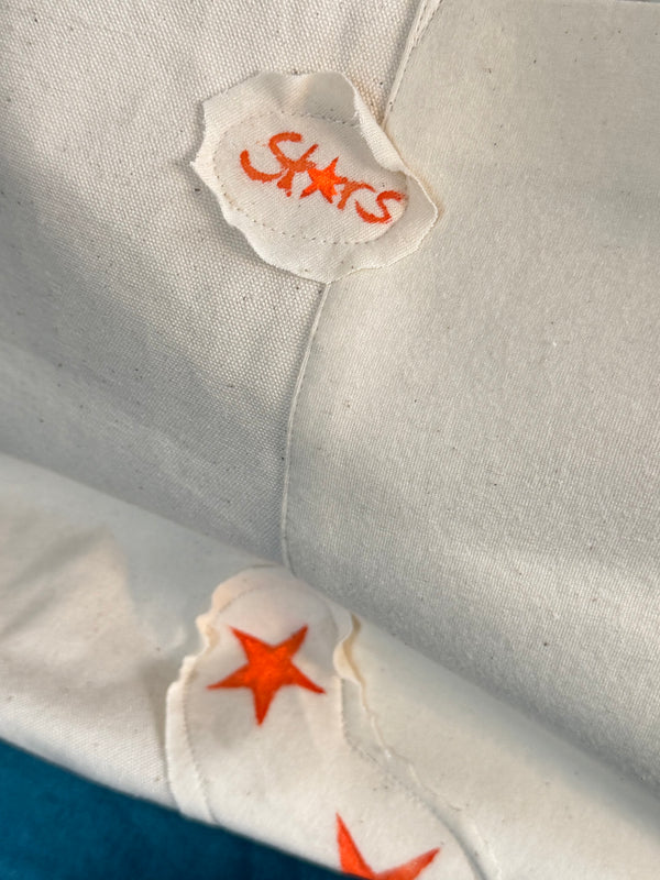 Shopping Bag Unikat – Handgezeichnete Applikationen NO. 6/10