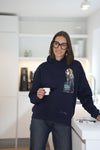 Hoodie mit Kängurutasche "petrol Clutch"