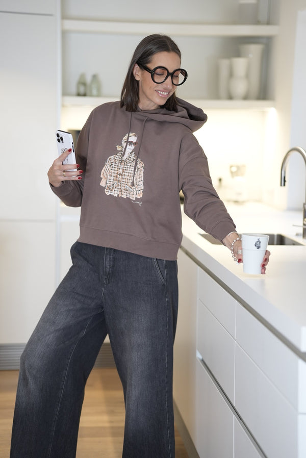 Hoodie mit Kapuze "Glencheck"