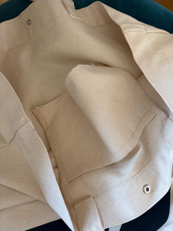 Shopping Bag Unikat – Handgezeichnete Applikationen NO. 1/10