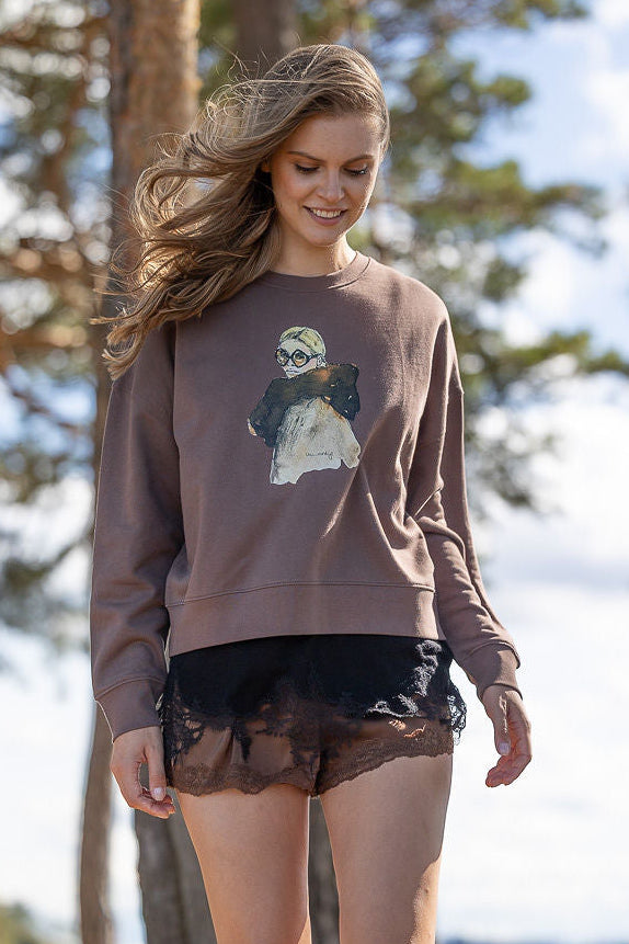 Sweatshirt Mocha – Autumn Elegance