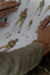 Scribbles Skifahrerin Motiv Un-artig
