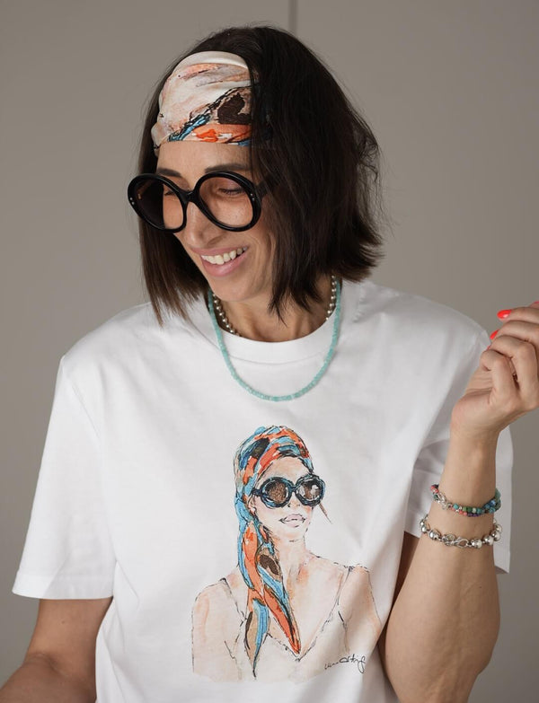 T-Shirt Un-artig mit Model