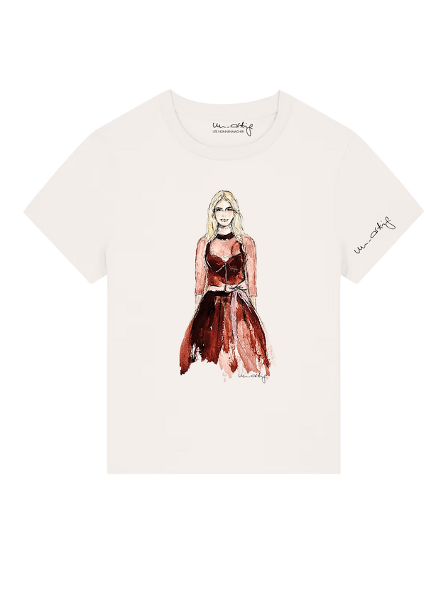 Un-artig T-Shirt rotes Motiv Frau